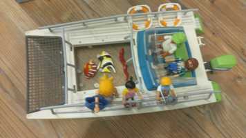Playmobil zestaw katamaran z silnikiem