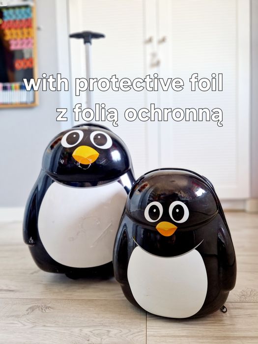 Zestaw walizka+ plecak pingwin pingwinek