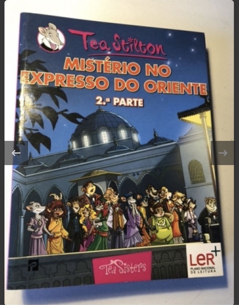 Livro “tea Stilton- mistério no expresso do oriente 1 e 2”