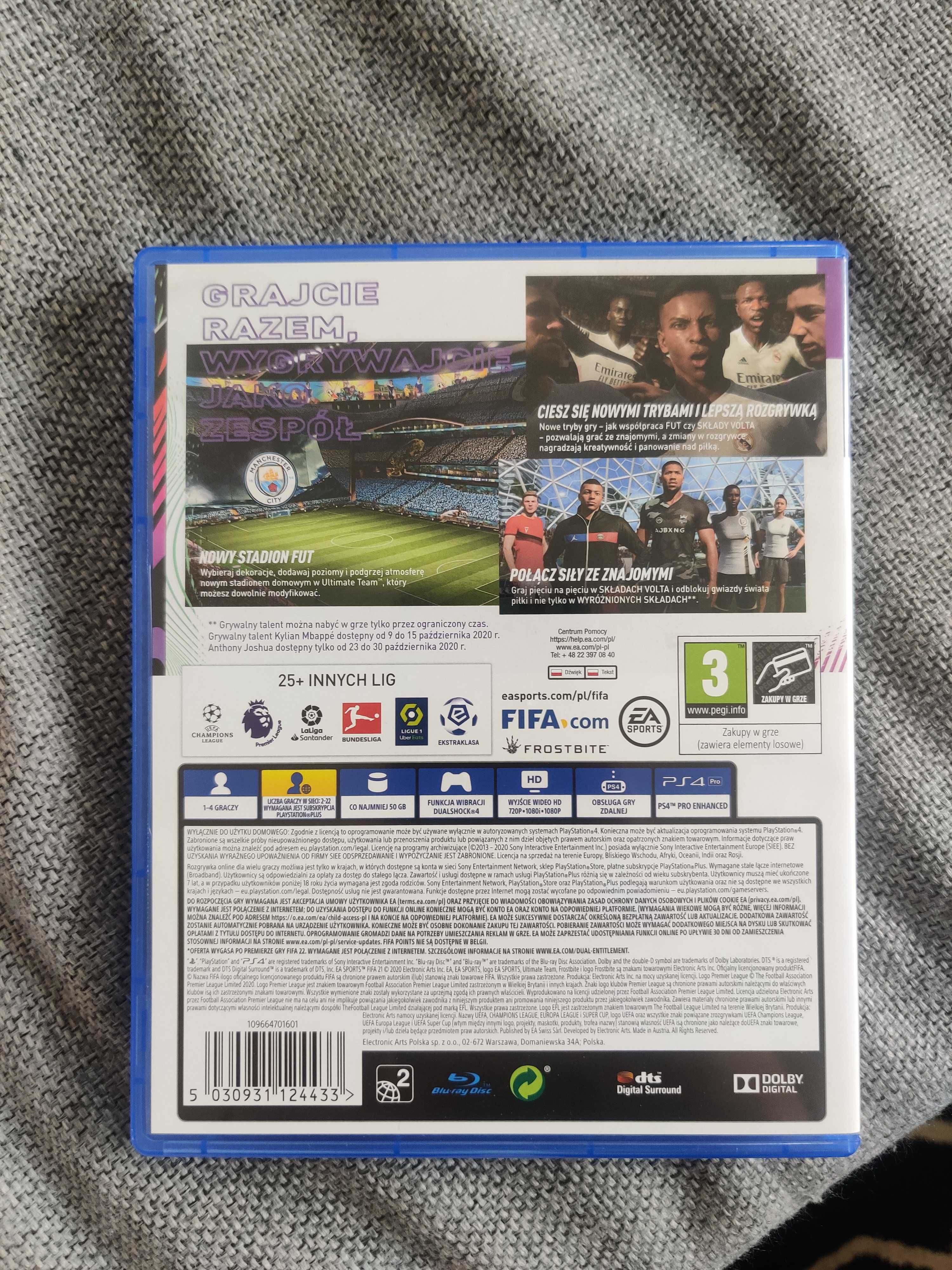 FIFA 21 PS4 wersja PL