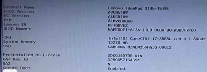 Lenovo Ideapad S145-15IWL i7-8565U/12GB/256GB SSD/15.6"/NVIDIA GeForce