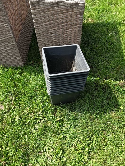 Doniczka technorattan Jysk 2szt + 2szt gratis STOKKAND