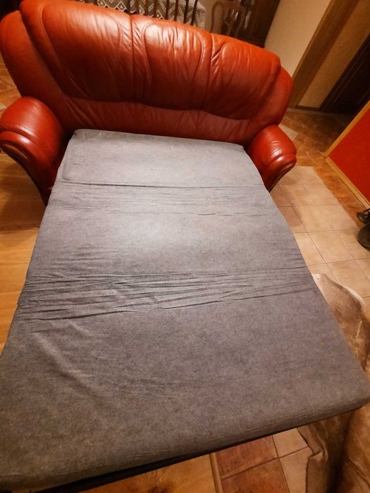 Skórzany komplet wypoczynkowy