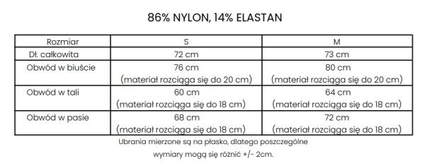 Body olavoga spina strój kąpielowy biały M