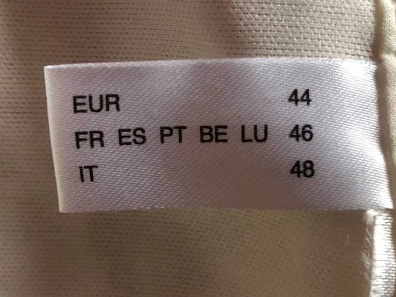 Spódnica, Yessica, biała, ażurek z podszewką, r. 44, stan bdb+