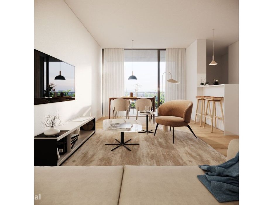 T1+1 com varanda e lugar de garagem, na Maia