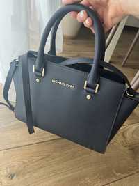 Сумка michael kors б/у selma medium navy blue