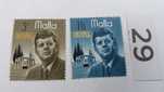 iS , starocie wyprzedaż stare znaczki Kennedy Malta