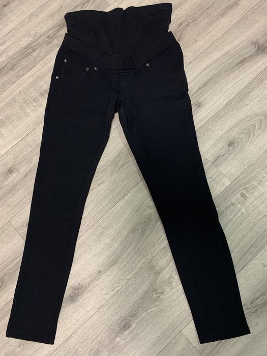 Черные утепленные брюки для беременных р.42 в идеальном состояни P.I.P
