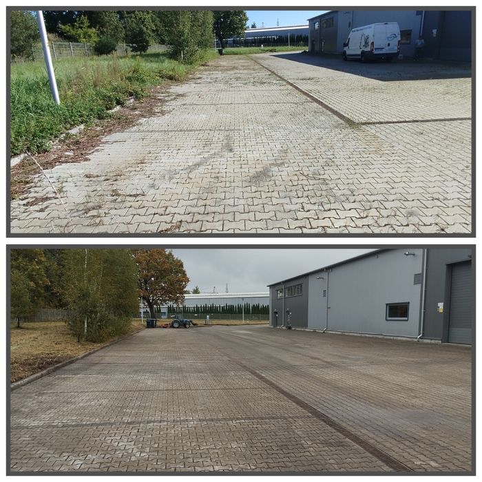 Zamiatarka Czyszczanie, oczyszczanie, zamiatanie kostki, placu, drogi.