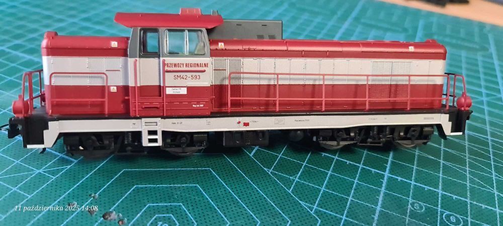 H0 Lokomotywa spalinowa SM42-593 "PR" Piko 59463 NOWA