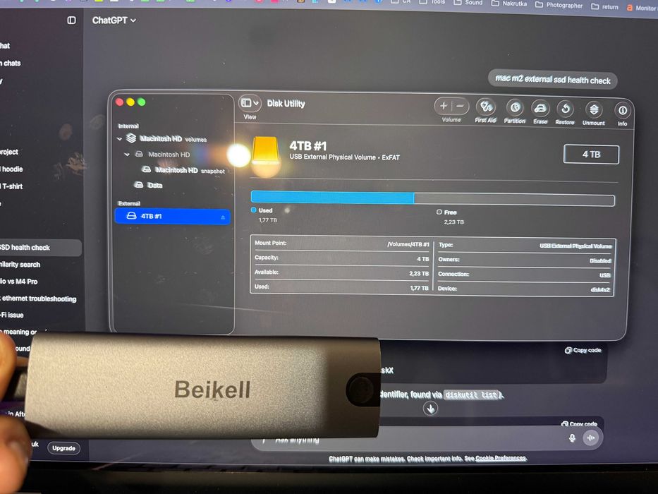 Samsung 990 PRO m.2 ssd 4 TB + Beikell Obudowa