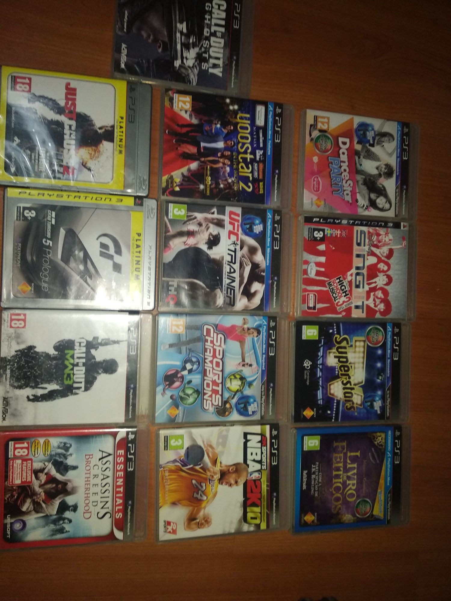 Jogos ps3 normais e move