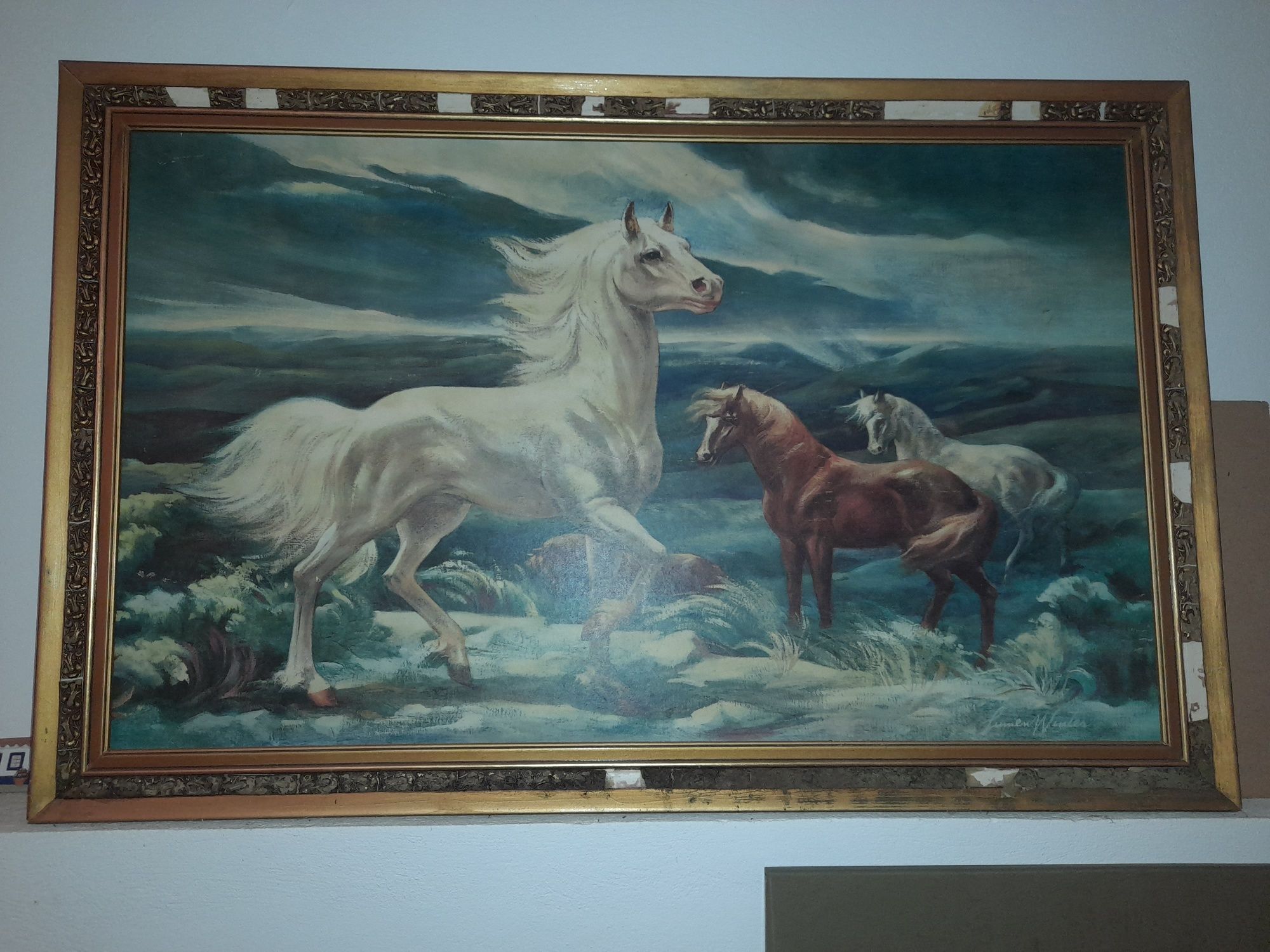 Quadro com cavalos