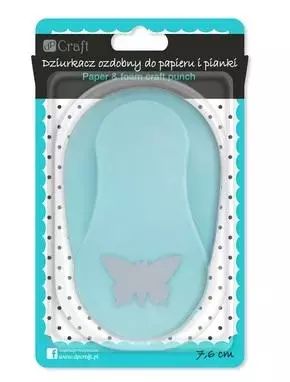Dziurkacz ozdobny 7,6cm motyl. Dalprint. Nowy Produkt