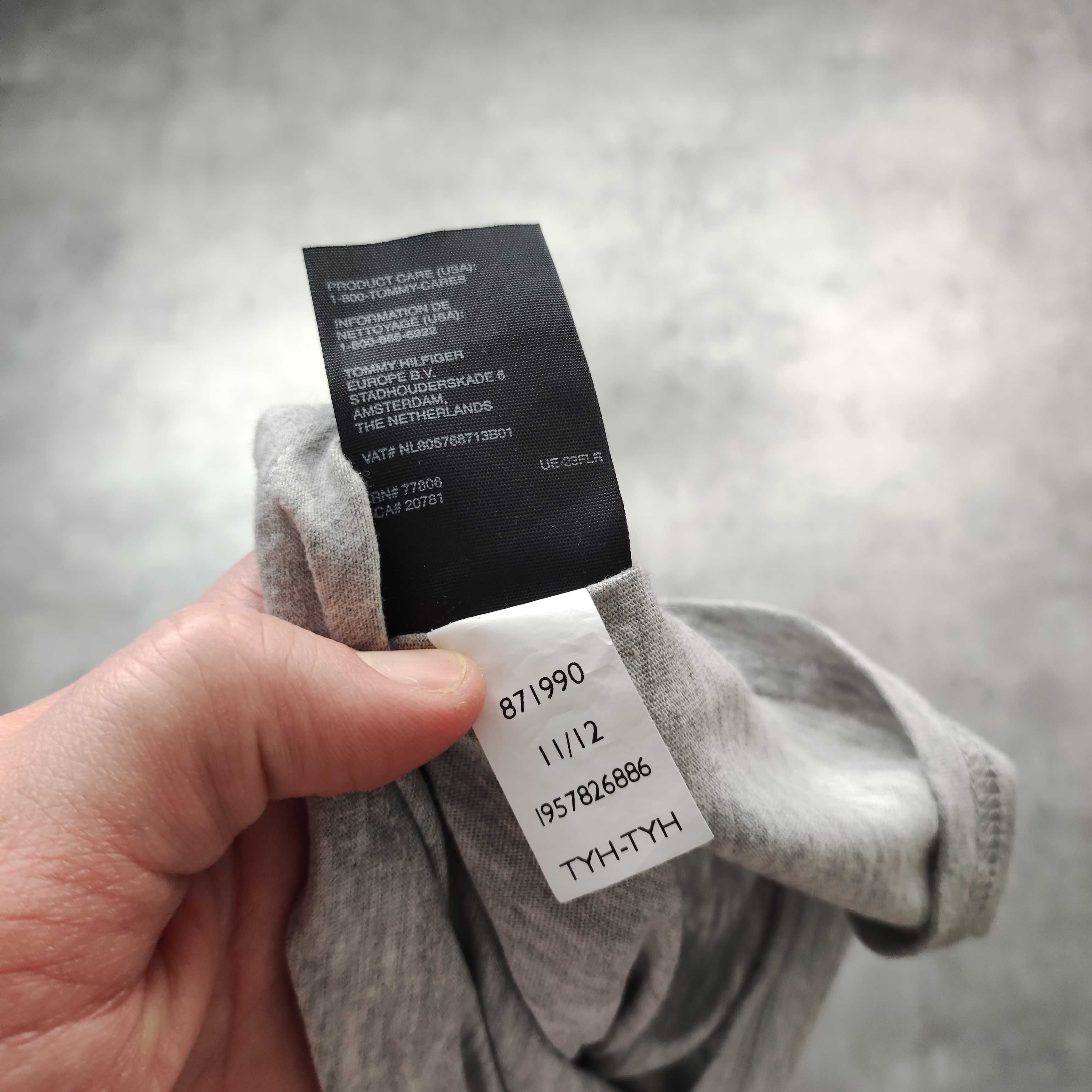 MĘSKA Koszulka Bawełna Duże Logo USA Tommy Hilfiger Denim New York