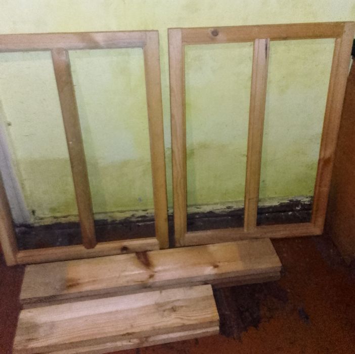 Продам вікна дерев'яні.Нові.Подвійні з коробкою,без скла.