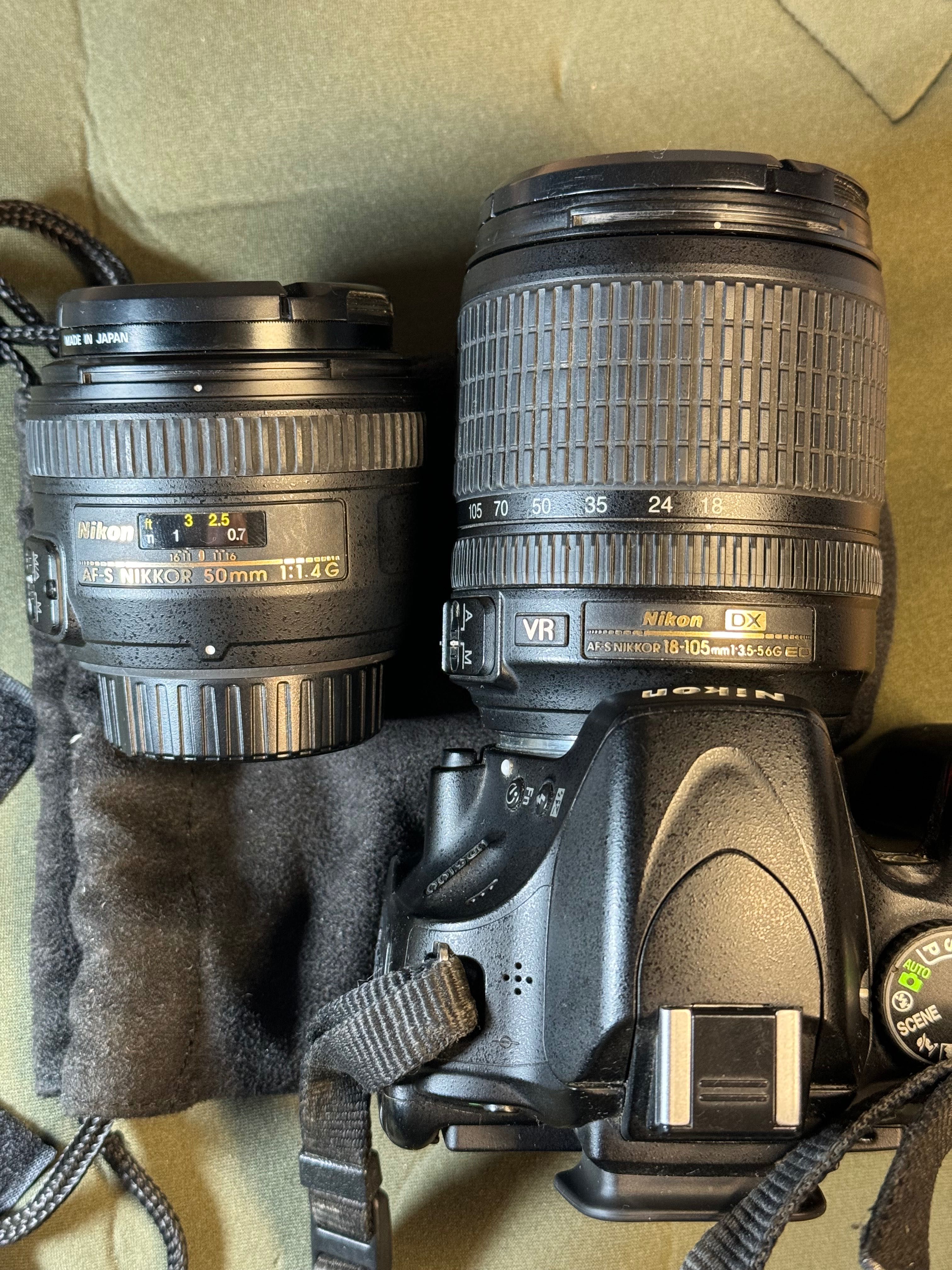 Nikon D5100 з NIKKOR AFS-S 50mm 1.4 та кіт 18-105