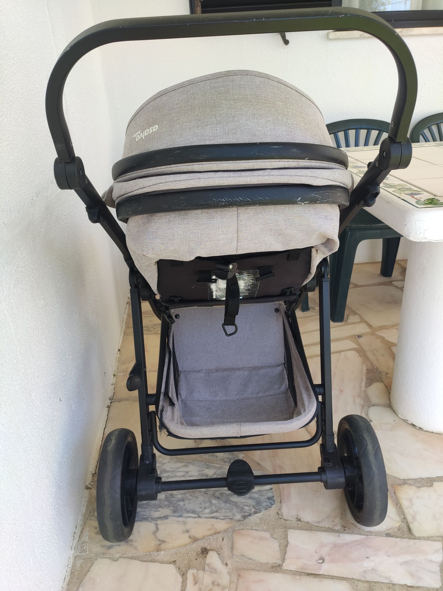 Carrinho bebé Asalvo Two+ conversível bege