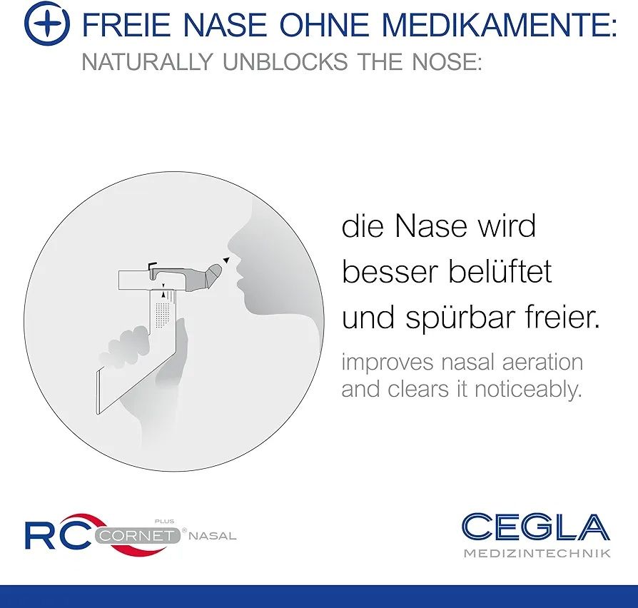 CEGLA RC-Cornet® PLUS NASAL urządzenie do terapii oddechowej, zatoki