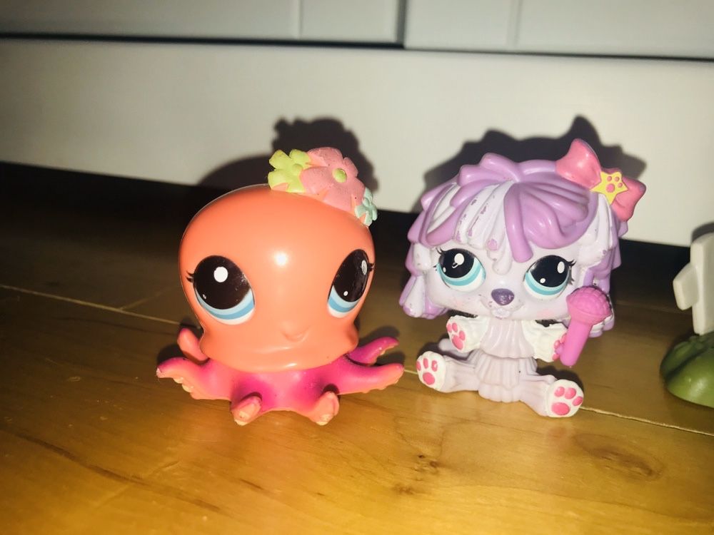 Littlest Pet Shop LPS domek, 3 zwierzątka interaktywne