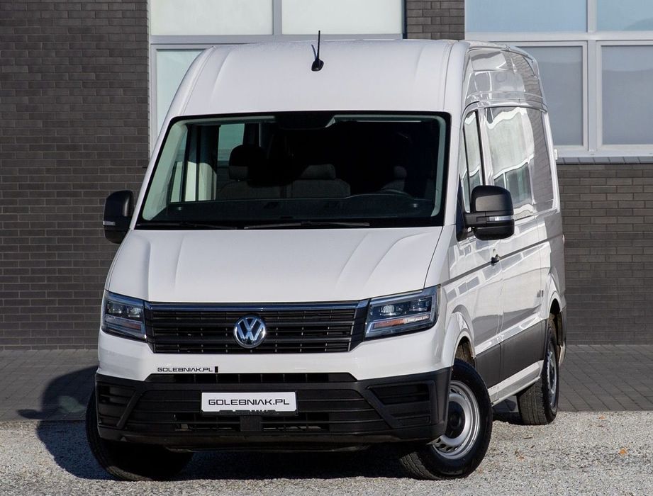 Volkswagen Crafter 7-osób *BRYGADÓWKA* L3H2 140KM  Salon Polska | bogate wyposażenie dodatkowe | Certyfikat KM | Leasing
