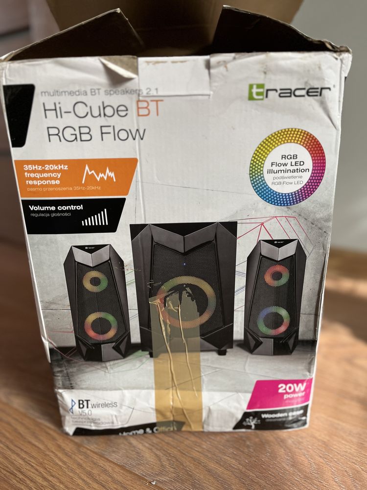 Głośniki TRACER Hi-Cube BT RGB Flow