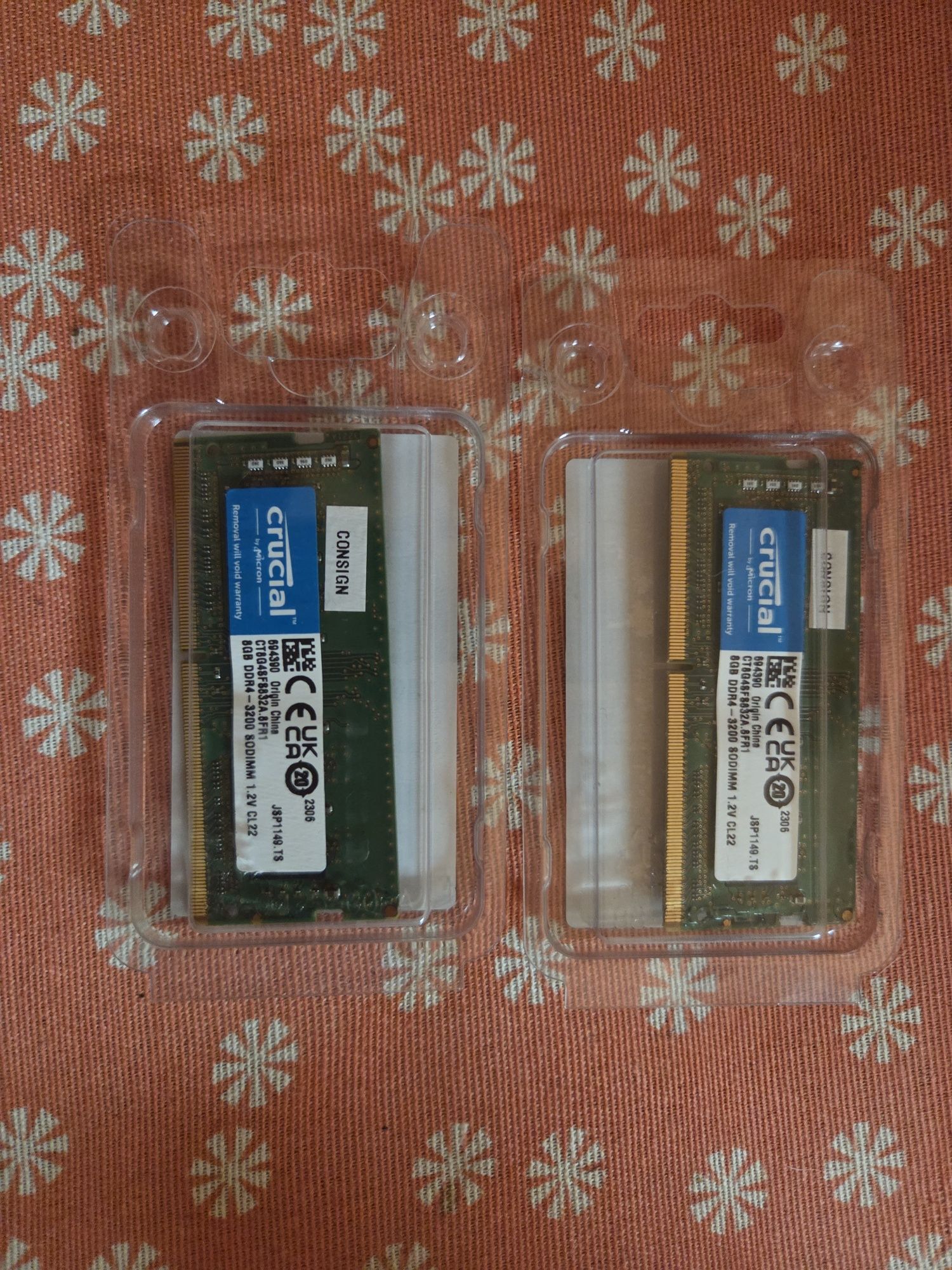 Vendo Kit de RAM Crucial 16GB (2x8GB) 3200MHz para Portátil