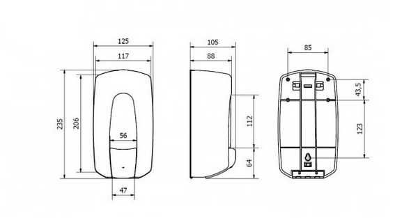 NOWE Dozownik do mydła w płynie Stal nierdzewna AC