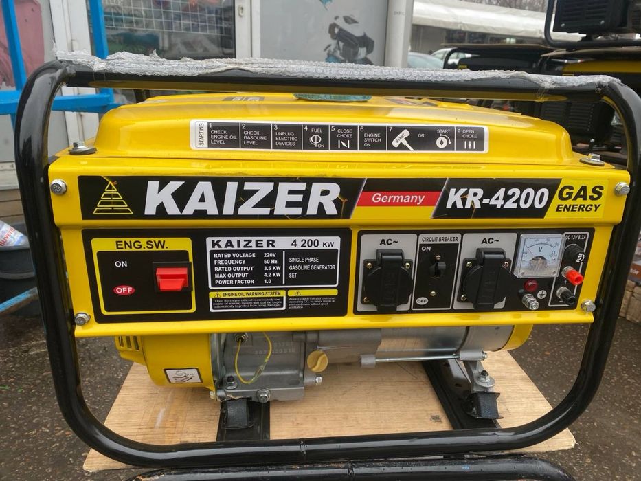 Генератор 3.5-4.2 кВт KAIZER FO бесплатная доставка