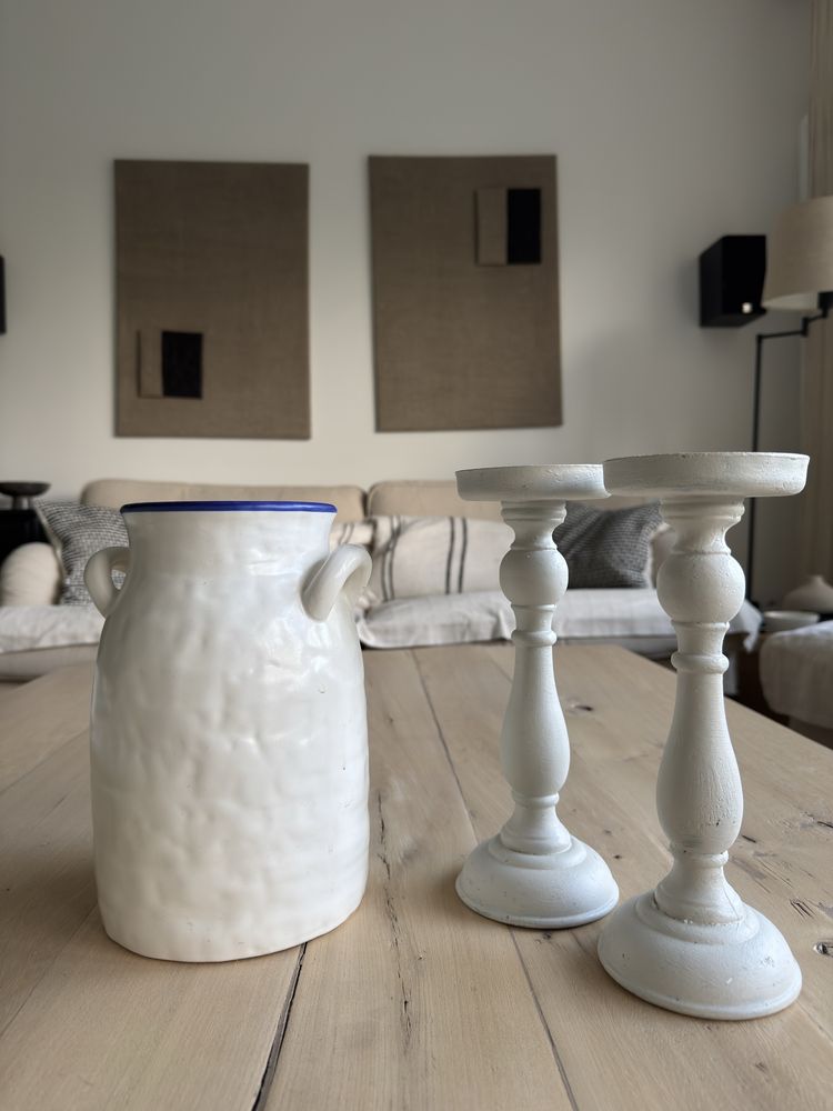 Wazon duży ceramiczny biały