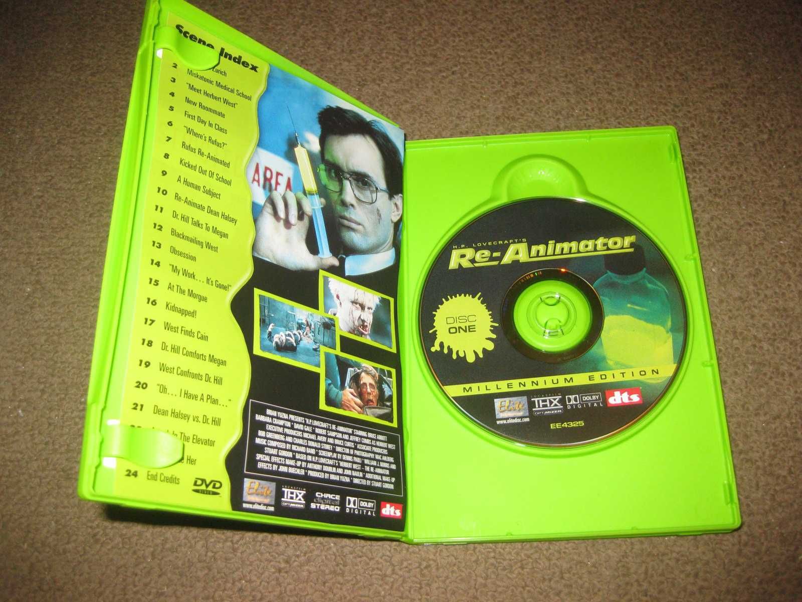 "Re-Animator- Soro Maléfico" de Stuart Gordon/Edição Especial 2 DVDs