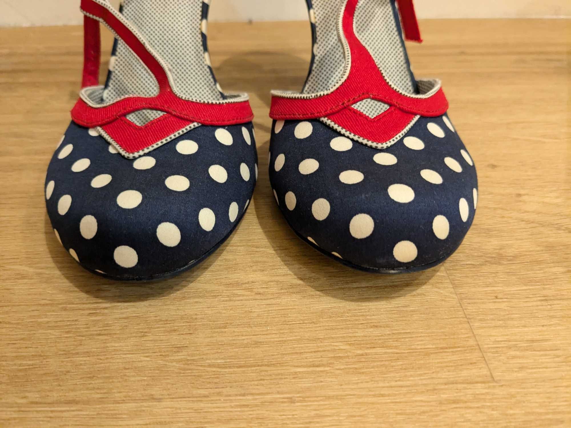 buty ruby shoo grochy, obcasy, retro, vintage