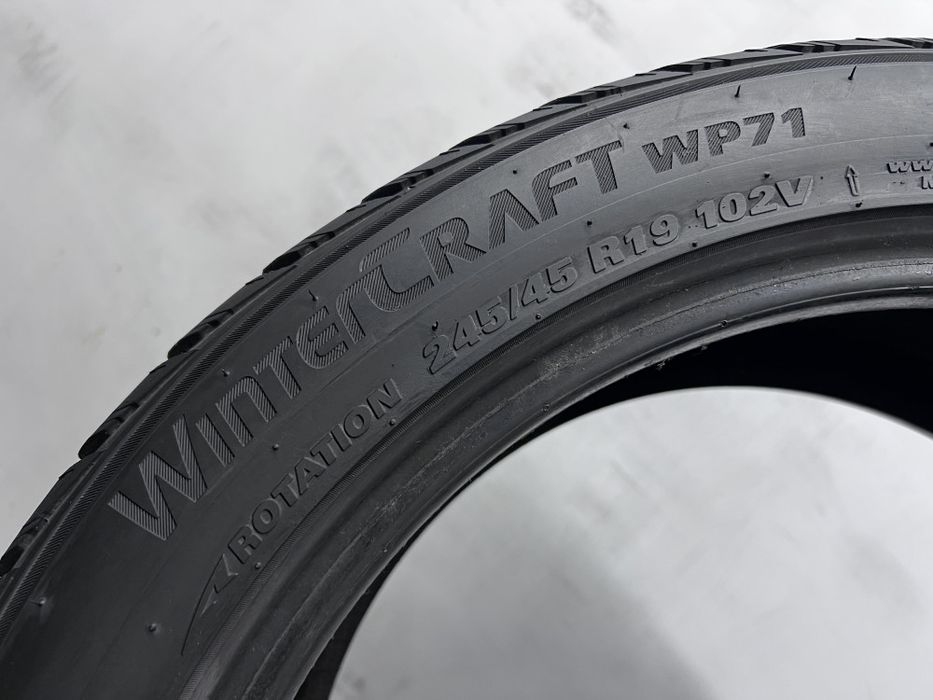 2шт зима 245/45/R19 7мм 2020р Kumho Winter Craft WP71