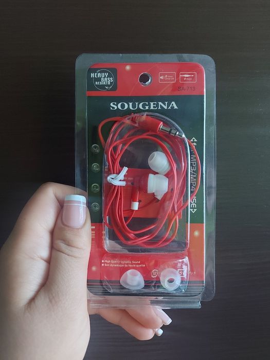 Nowe słuchawki douszne Sougena SA-713 Heavy Bass Jack 3.5 mm