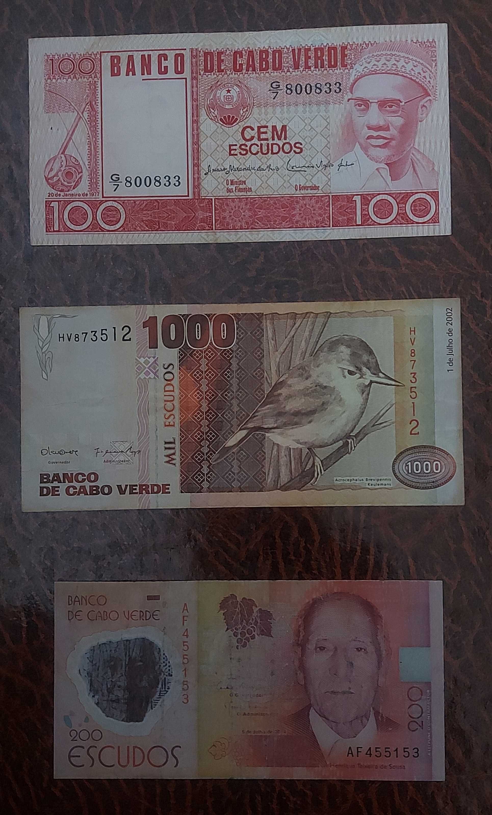 Notas banco de cabo verde