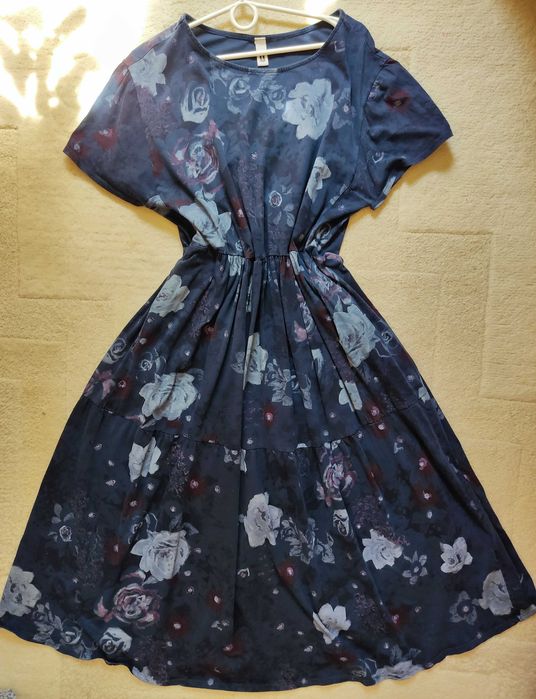 Piękna bawełniana włoska sukienka Wendy Trendy, rozm. 48, uniwersalny