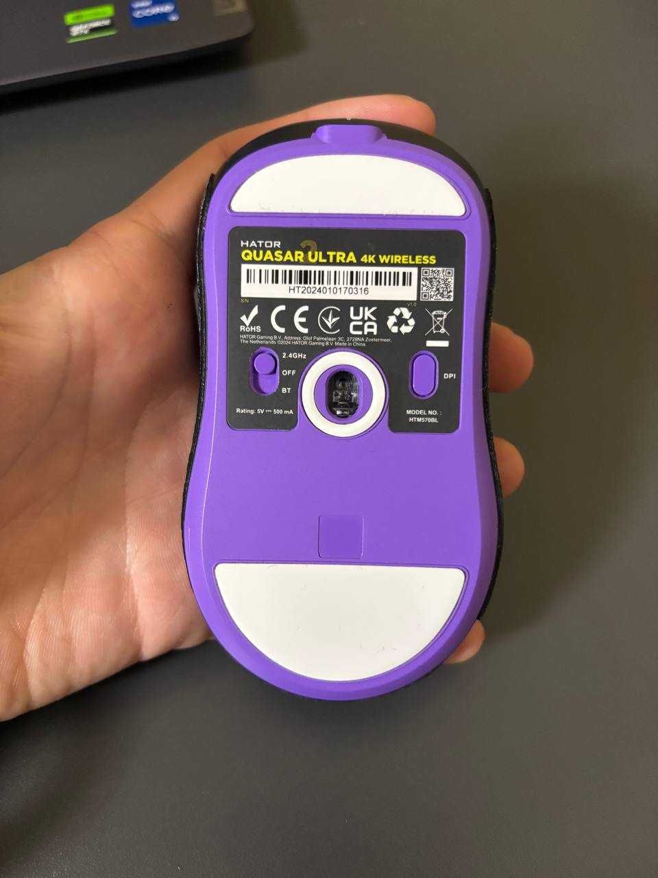 Мишка HATOR Quasar 2 Ultra 4k Wireless