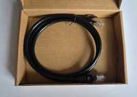 Kabel Sieciowy LAN RJ45 Cat-6 Ethernet 0.9m Czarny