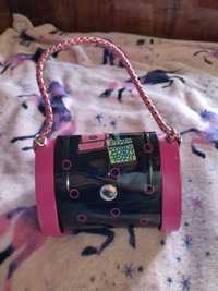 Железная шкатулка сумка шкатулка игрушка розовая сумочка.