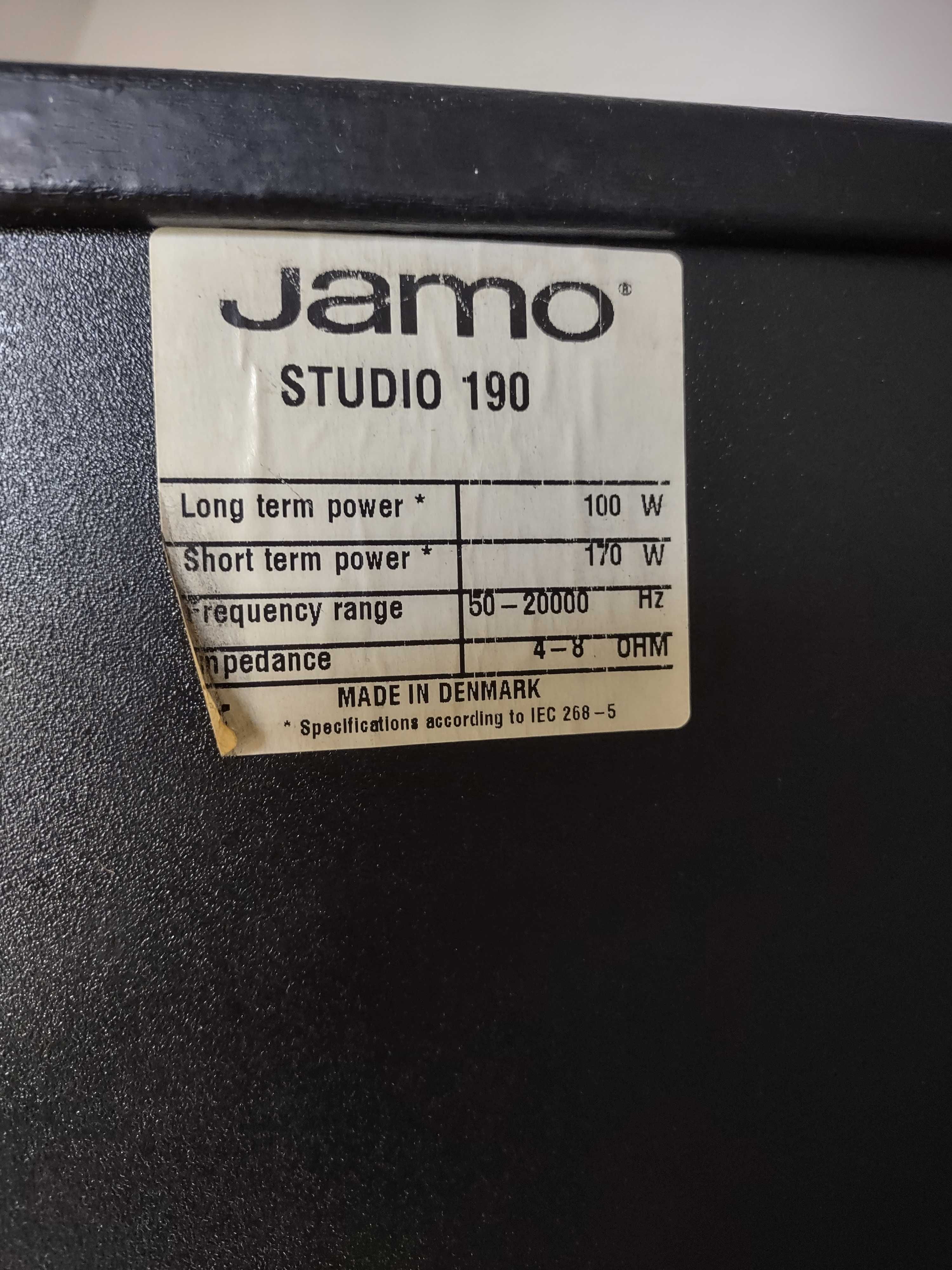 Dużej mocy kolumny głośniki Jamo Studio 190 W