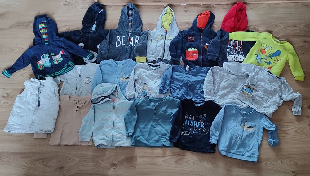 Paczka ubranek chłopięcych r 86 zestaw komplet