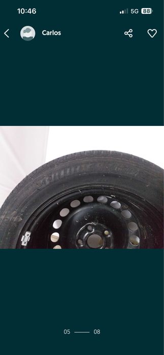 Rede divisoria mala carrinha vw passat b6 mais jante ferro com pneu