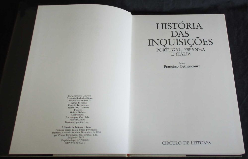 Livro História das Inquisições Francisco Bethencourt