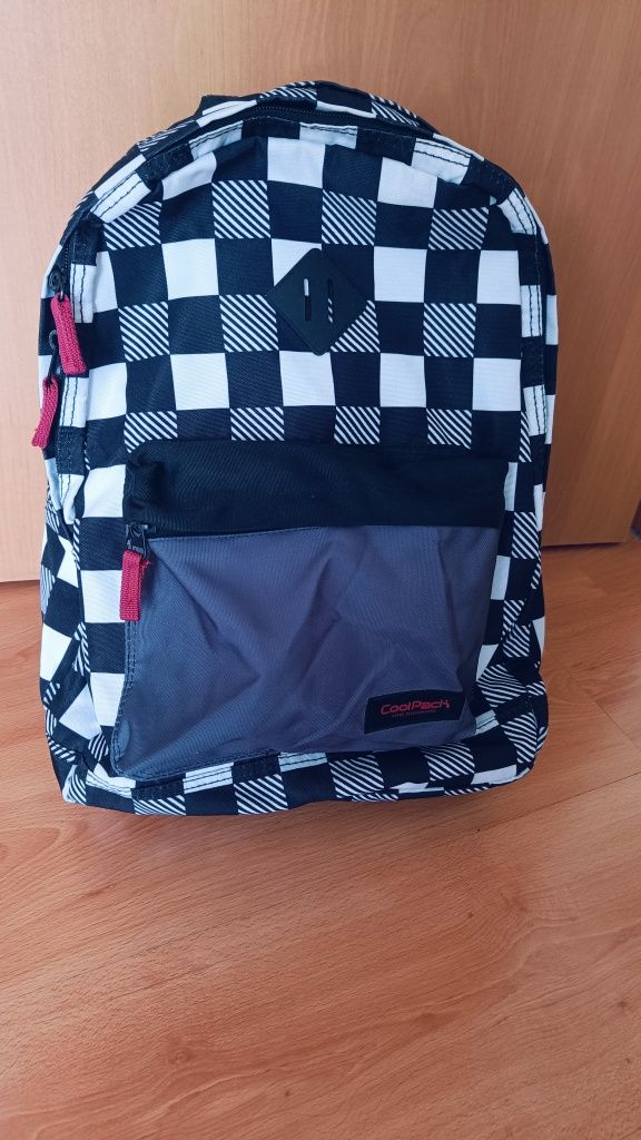 Plecak CoolPack czarno biała krata