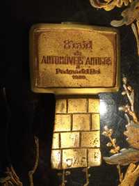 Troféu Automóveis Antigos Bronze 12,5 cm 700 gr Assinado M Lucena