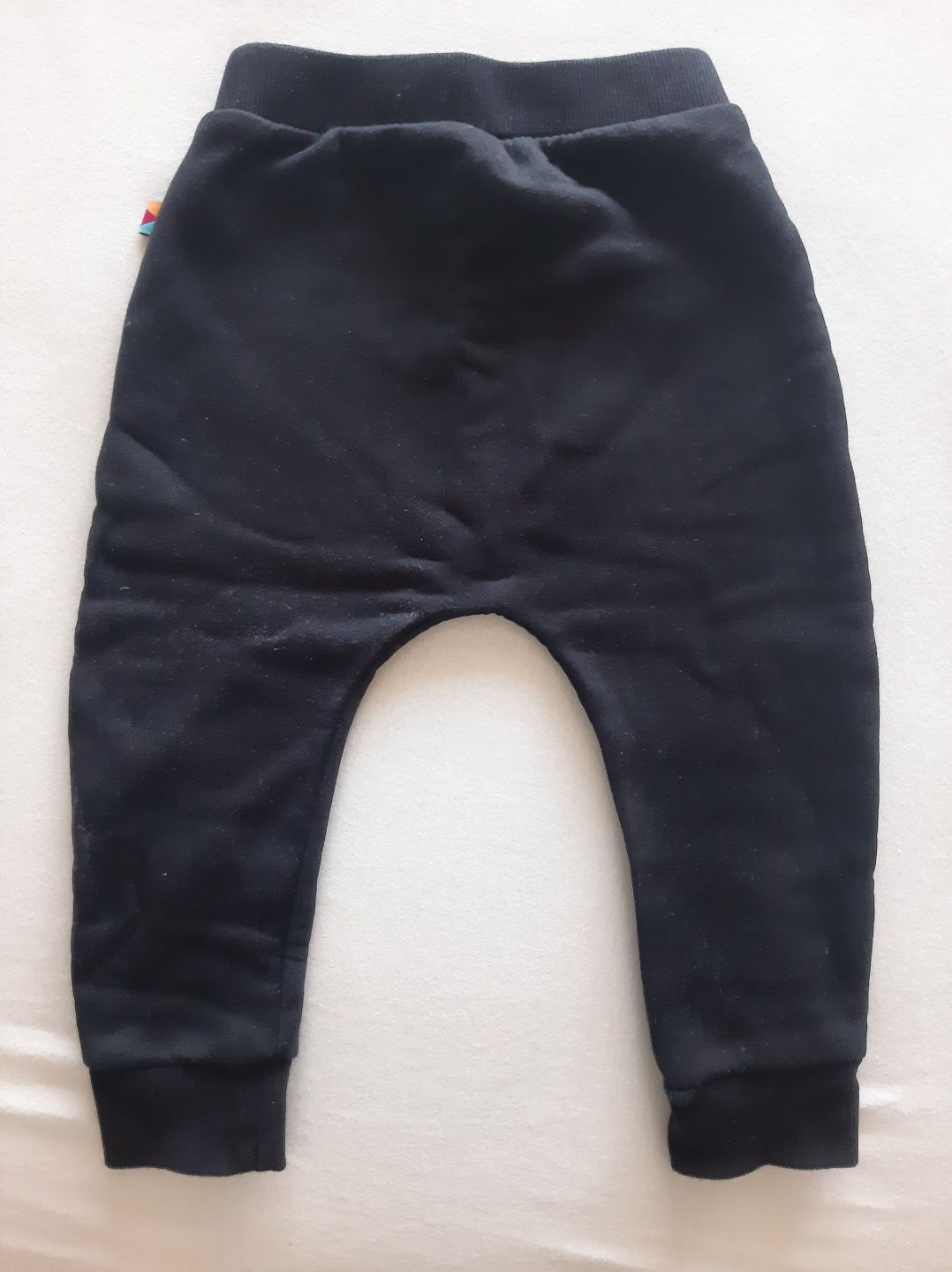 Spodnie dresowe z meszkiem MyBasic, Rozmiar 86, czarne