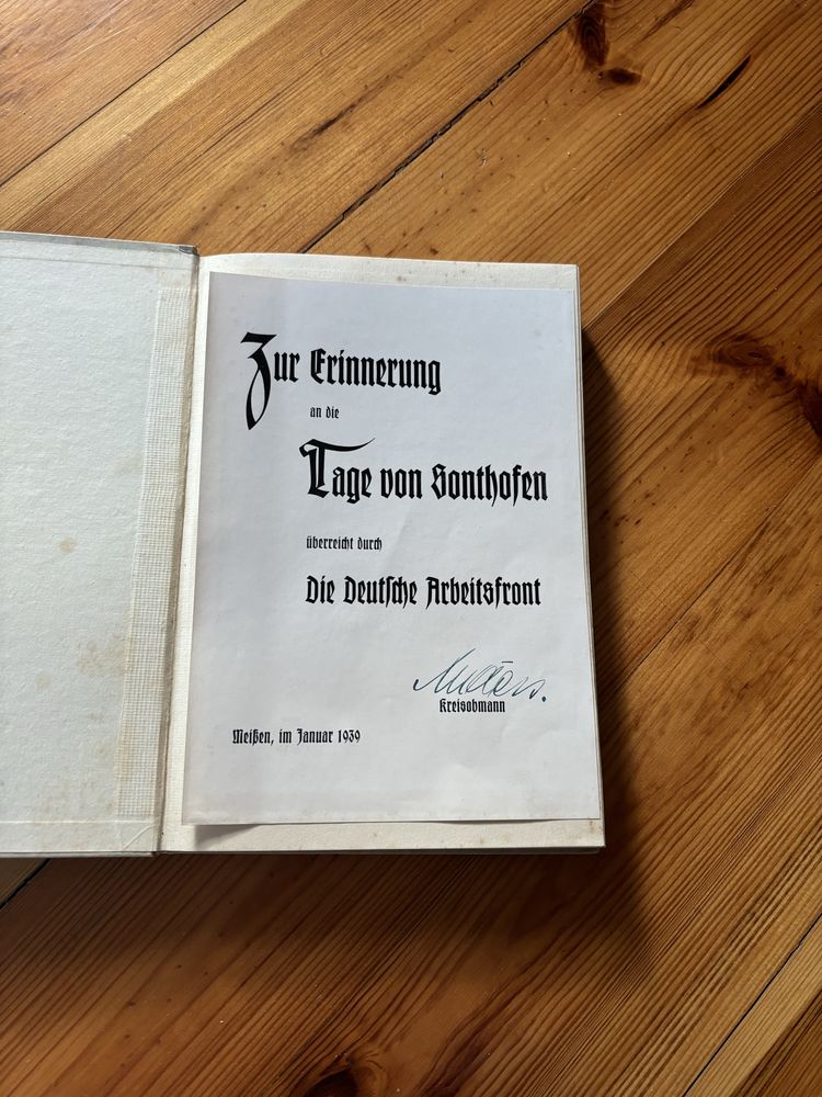 Niemiecka książka z 1938 roku