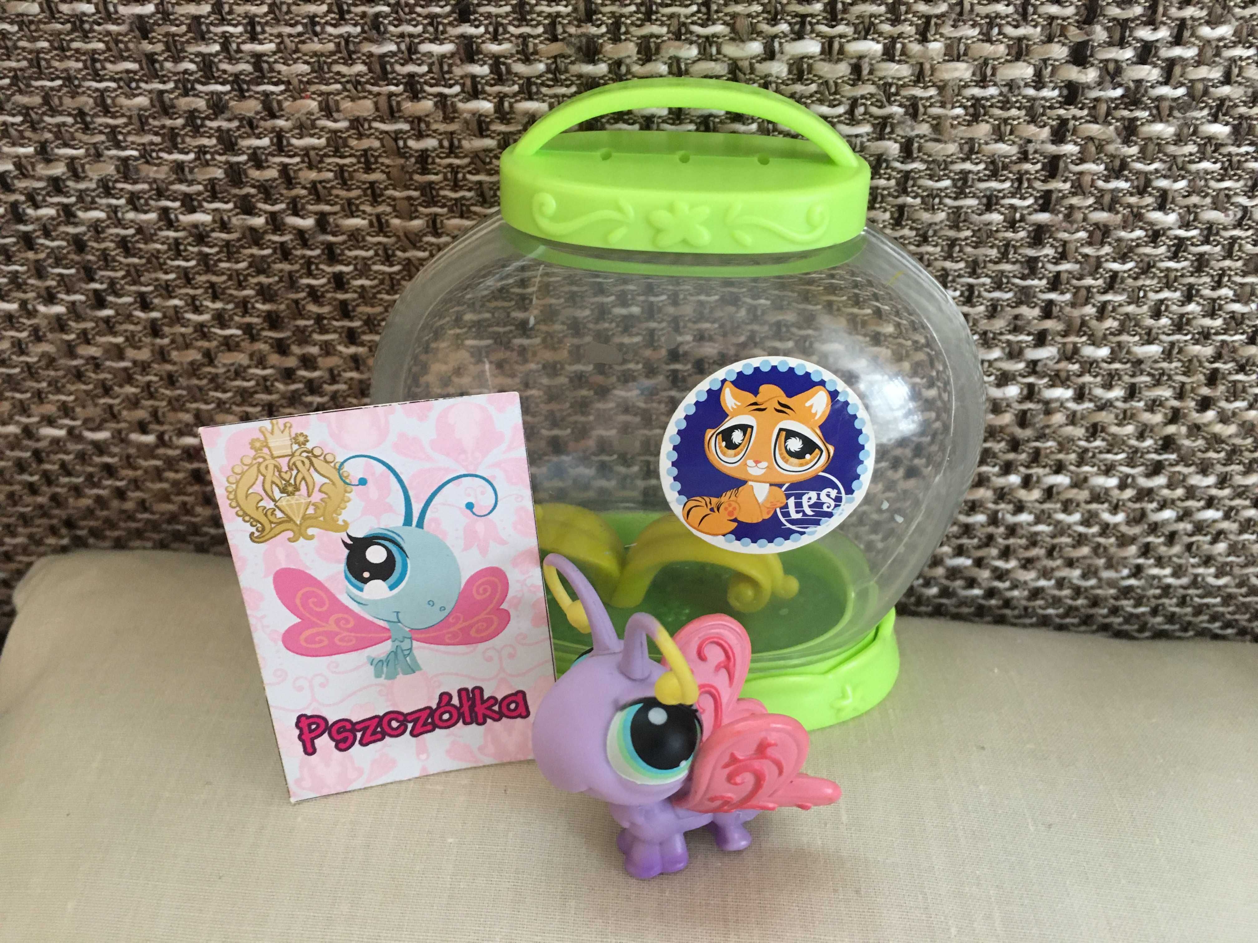 Figurka Littlest Pet Shop motylek, motyl LPS #93 + terrarium