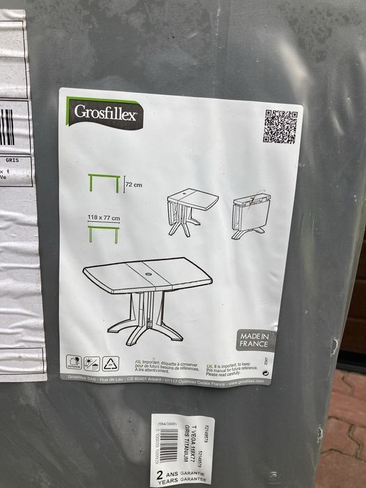 Zestaw ogrodowy Grosfillex Miami, meble na taras, meble ogrodowe